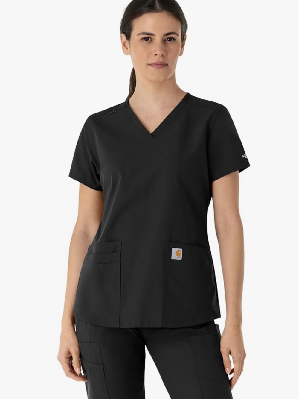 Carhartt Womens Women's V-Neck Scrub Top - Size S